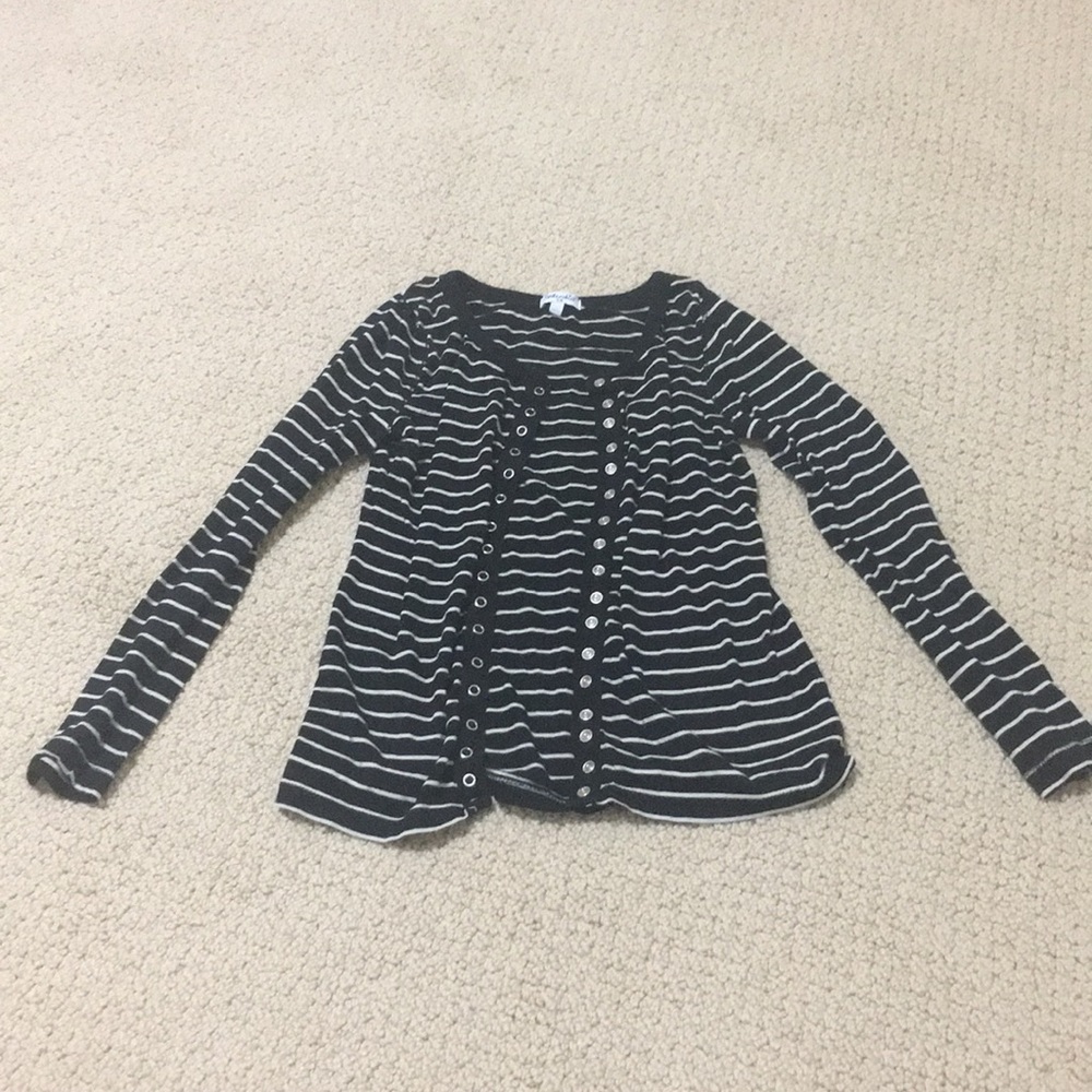 Splendid little girl snap button long sleeve top